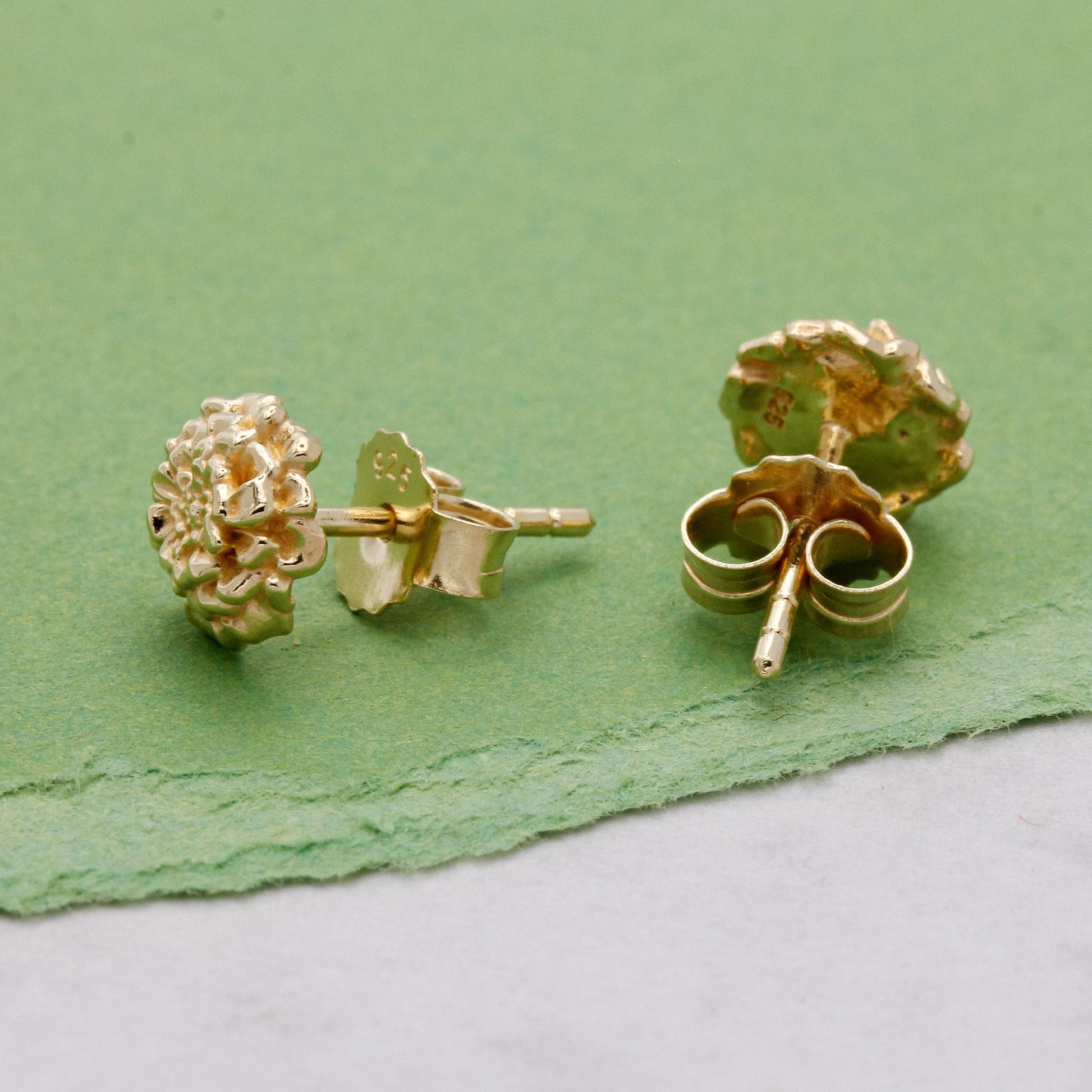 Marigold Gold Vermeil Silver Studs Scarlett Jewellery