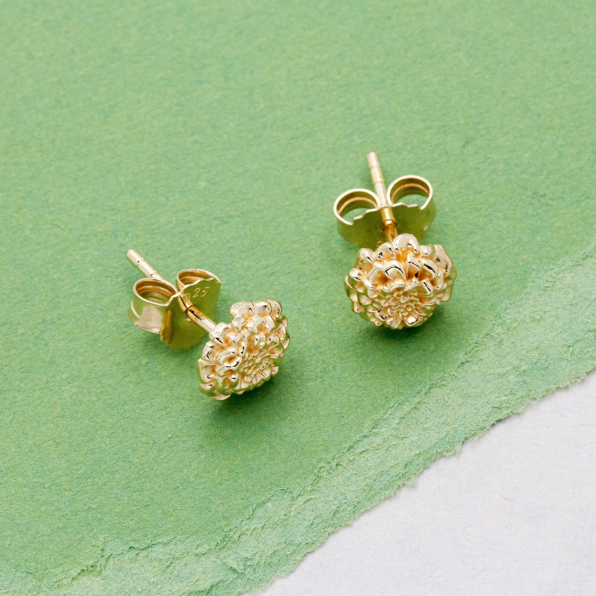 Marigold Gold Vermeil Silver Studs Scarlett Jewellery