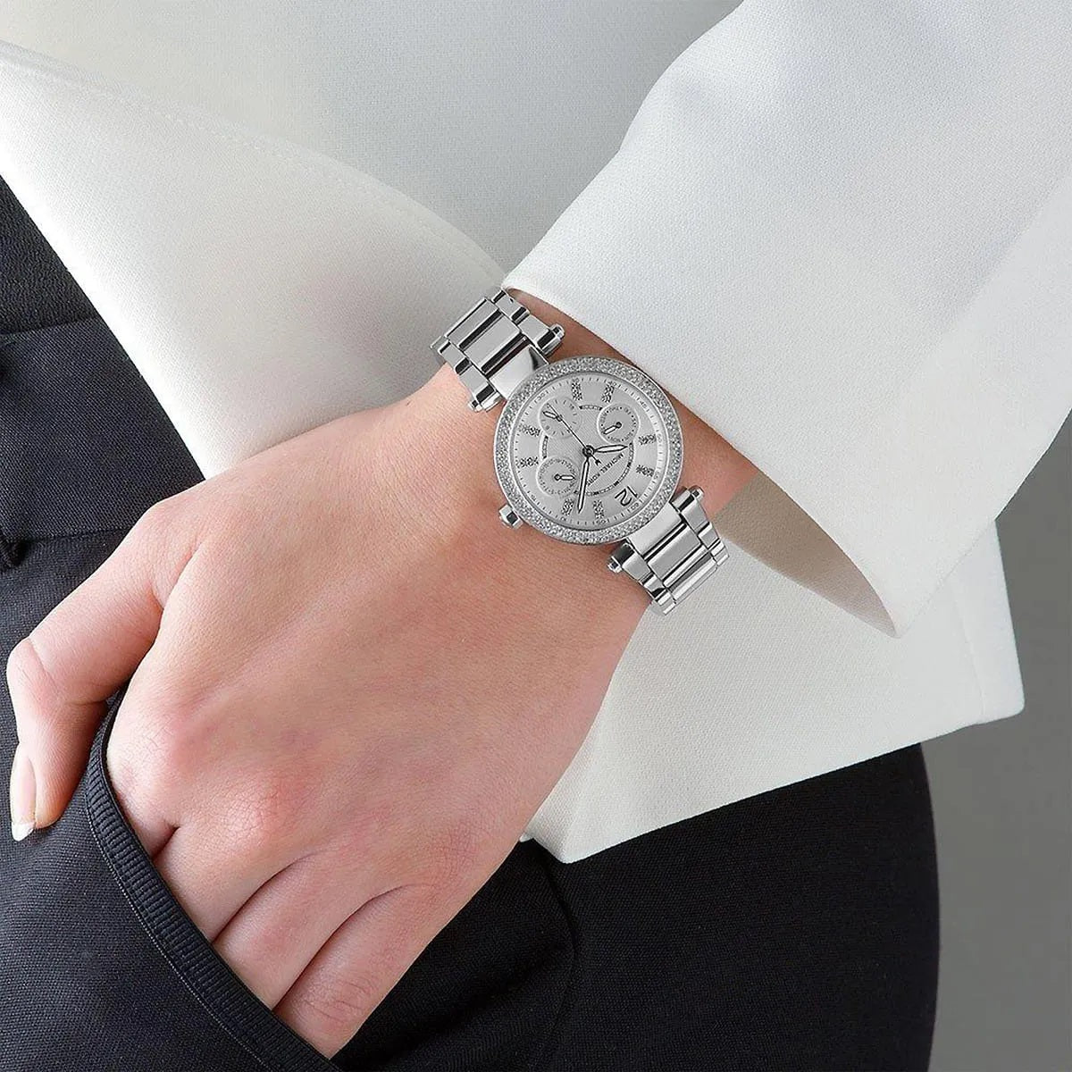 Michael Kors MK5615 Mini Parker Women's Silver Watch - SJR London Timepiece
