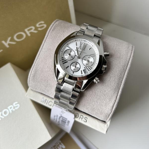 Michael Kors MK6174 Bradshaw Women's Silver Watch - SJR London Timepiece