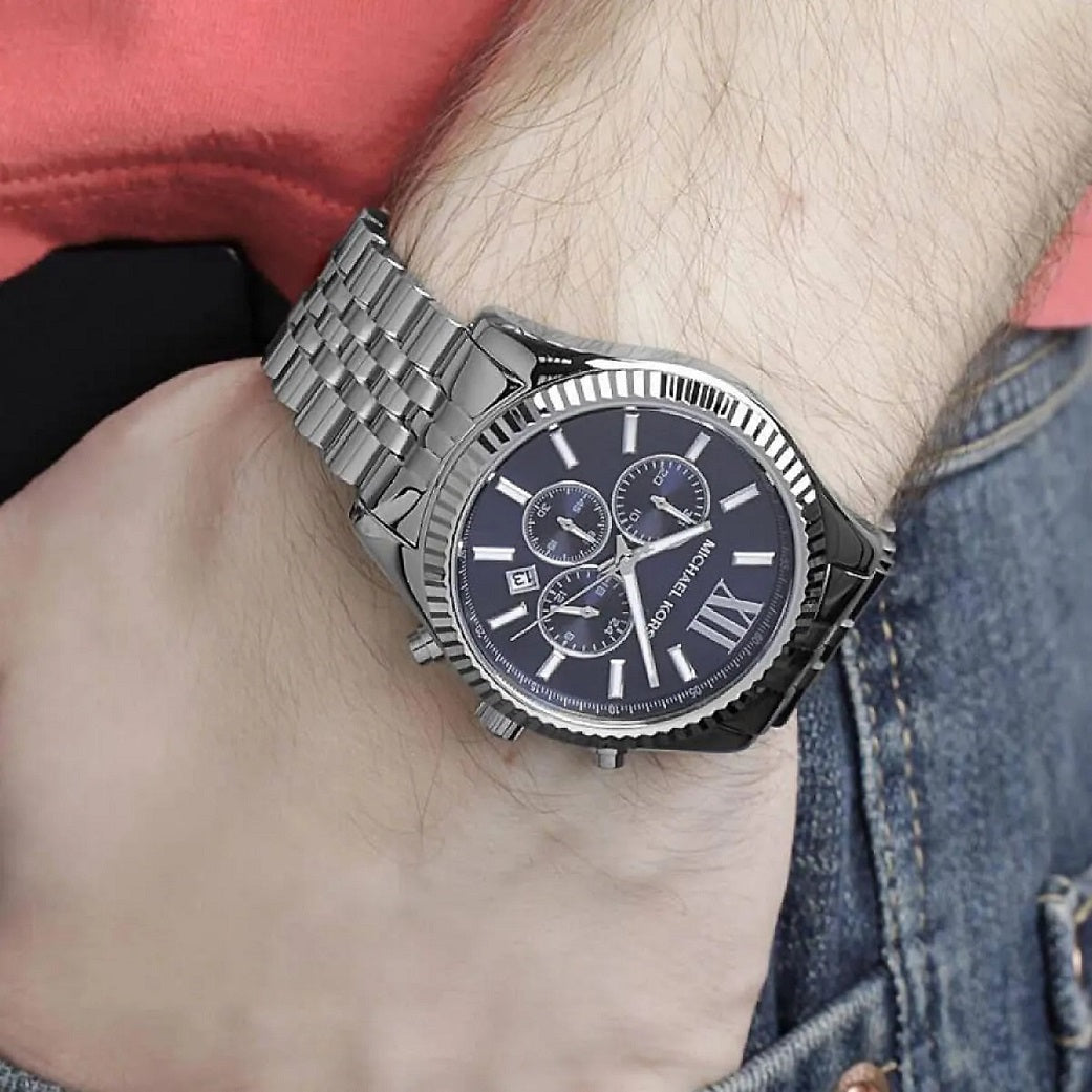 Michael Kors MK8280 Lexington Men's Silver Watch - SJR London Timepiece