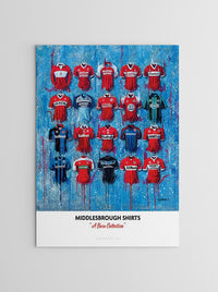 Middlesbrough FC Shirts - A2 Signed Limited Edition Prints