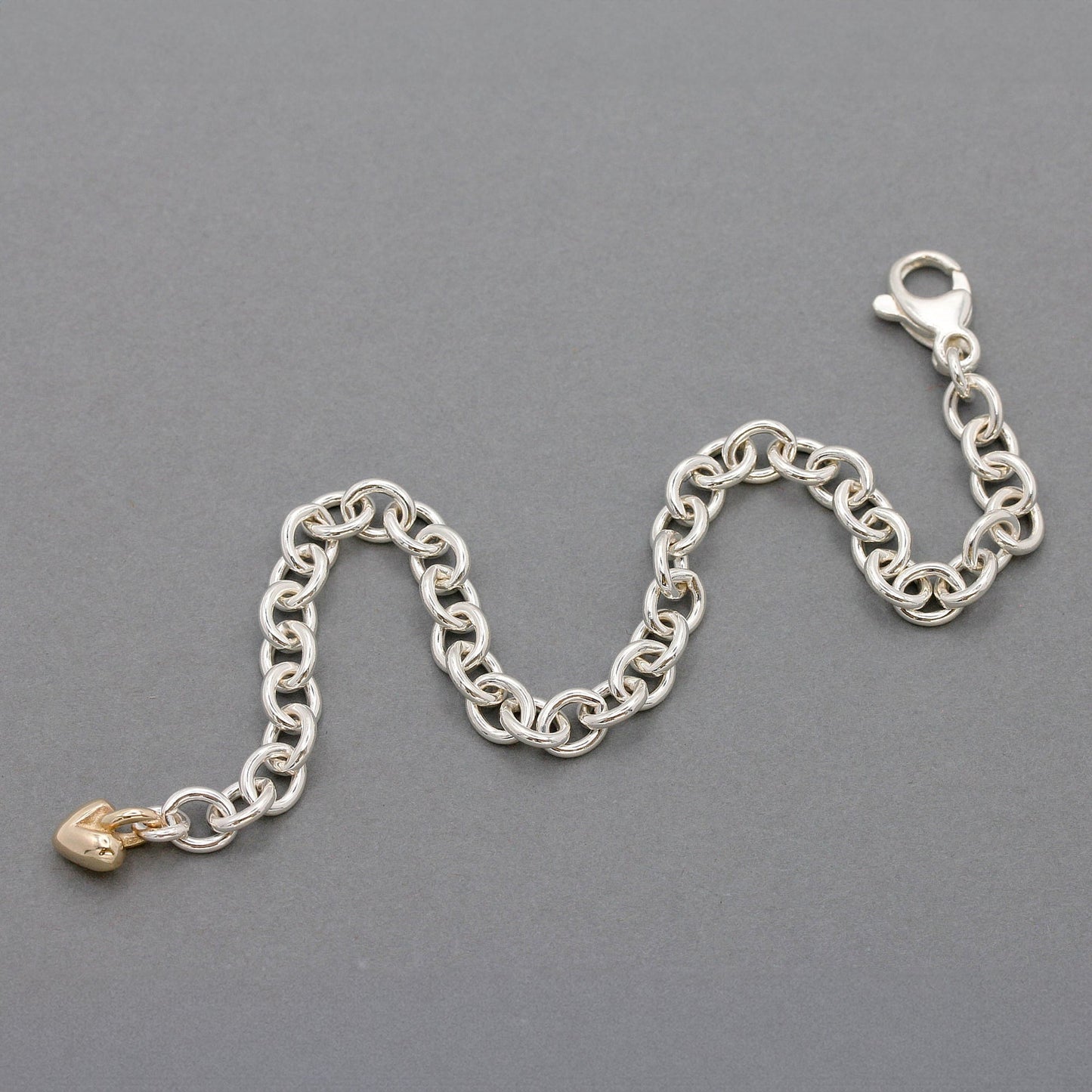 Mini Lifetime Gold Heart Charm Bracelet Scarlett Jewellery