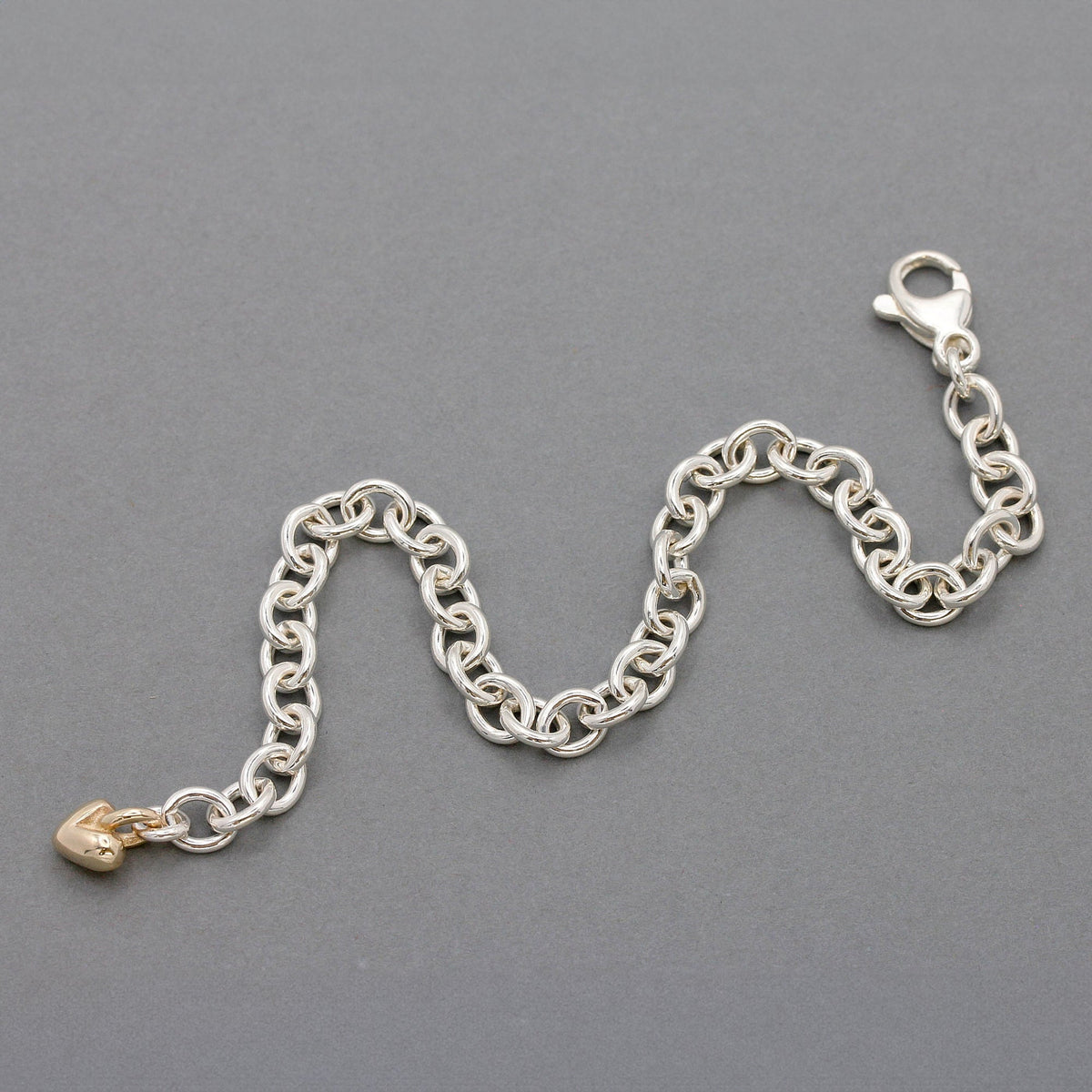 Mini Lifetime Gold Heart Charm Bracelet Scarlett Jewellery