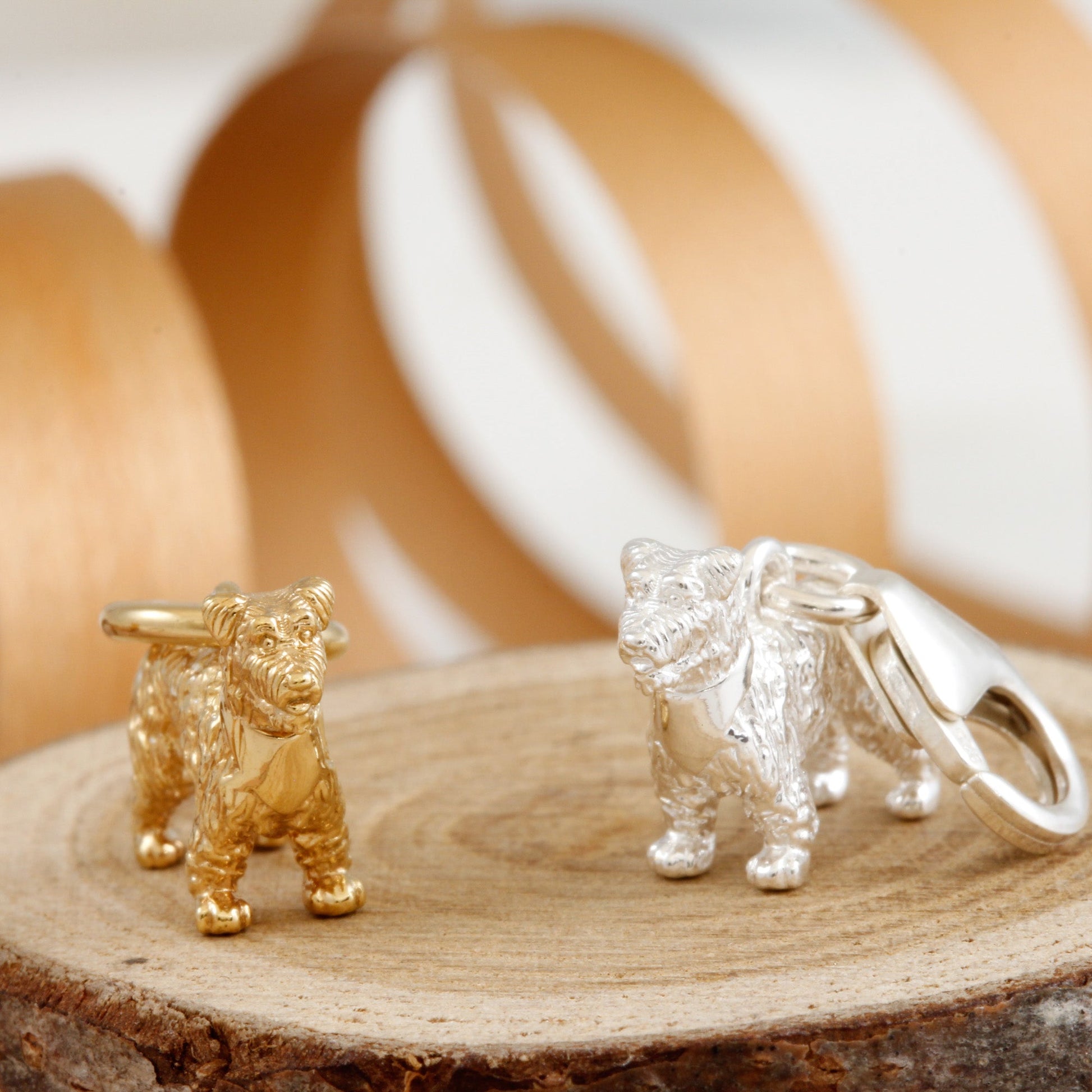 Miniature Schnauzer Silver Dog Charm Scarlett Jewellery