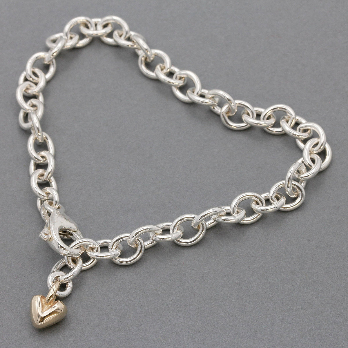 Mini Lifetime Gold Heart Charm Bracelet Scarlett Jewellery