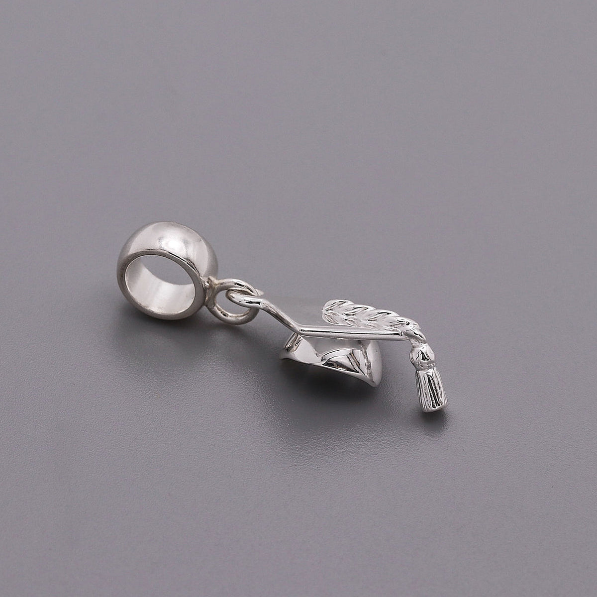 Mortar Board Graduation Cap Personalised Silver Charm Scarlett Jewellery