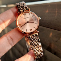 Emporio Armani AR11059 Gianni T-Bar Rose Gold Watch - SJR London Timepiece