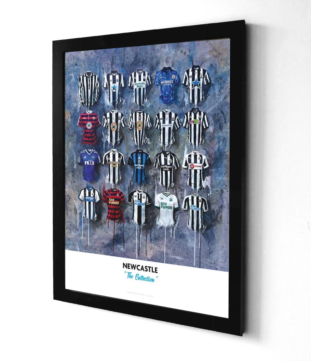 Newcastle Shirts - A2 Signed Limited Edition Prints