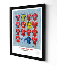 Nottingham Forest A3 Framed Print – Iconic Reds Shirt Wall Art