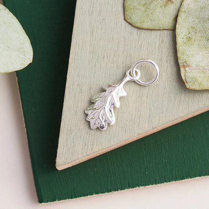 Oak Leaf Silver Charm Scarlett Jewellery