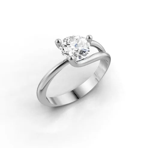 Celine Bypass Solitaire Ring - SJR London Timepiece