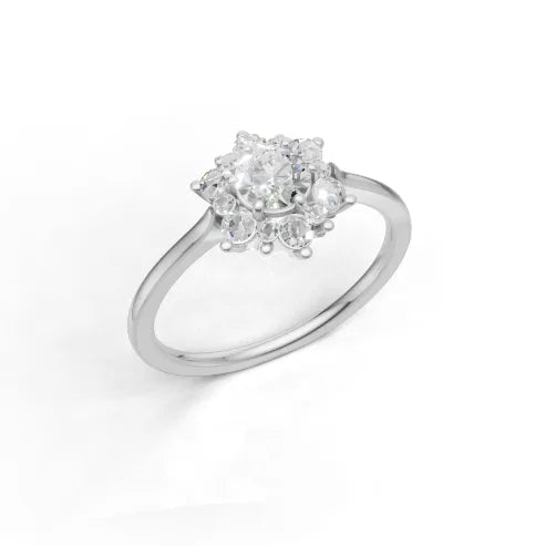 Flora Belle Halo Ring - SJR London Timepiece