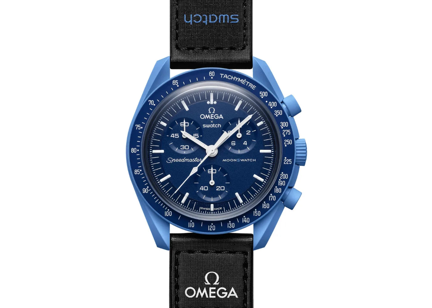 Swatch x Omega Bioceramic Moonswatch Mission to Neptune (SO33N100) - SJR London Timepiece