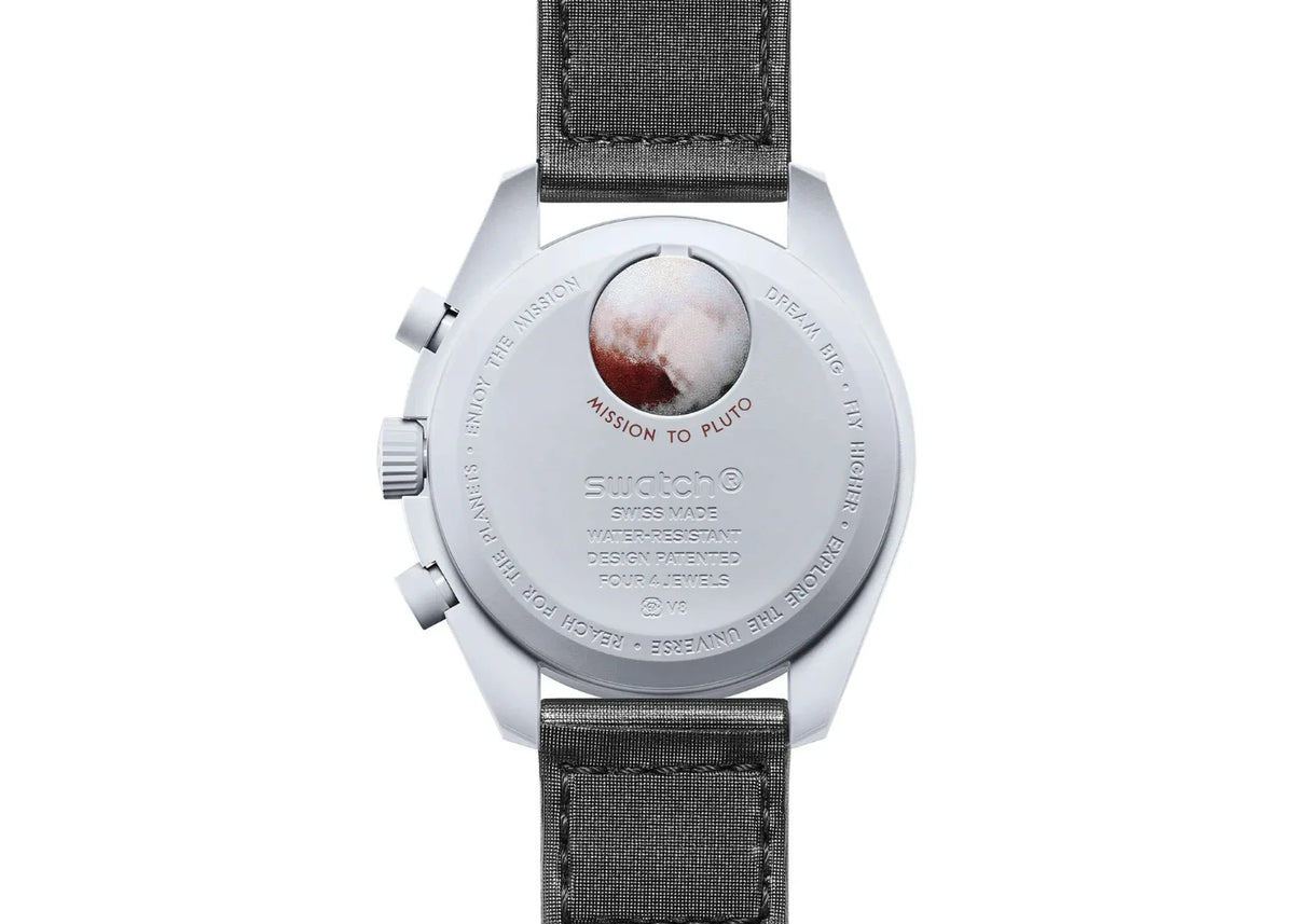 Swatch x Omega Bioceramic Moonswatch Mission to Pluto (SO33M101) - SJR London Timepiece