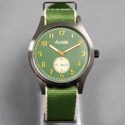 Almond Rifleman Field - Quartz - SJR London Timepiece