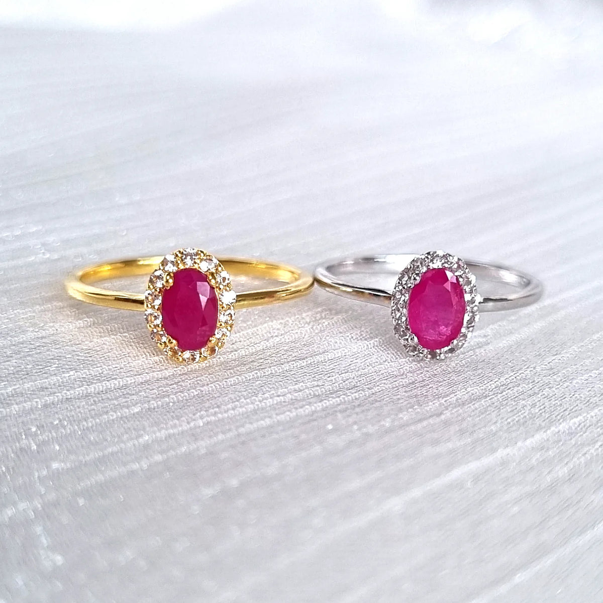 Ruby Ring in 18k Gold Vermeil - SJR London Timepiece