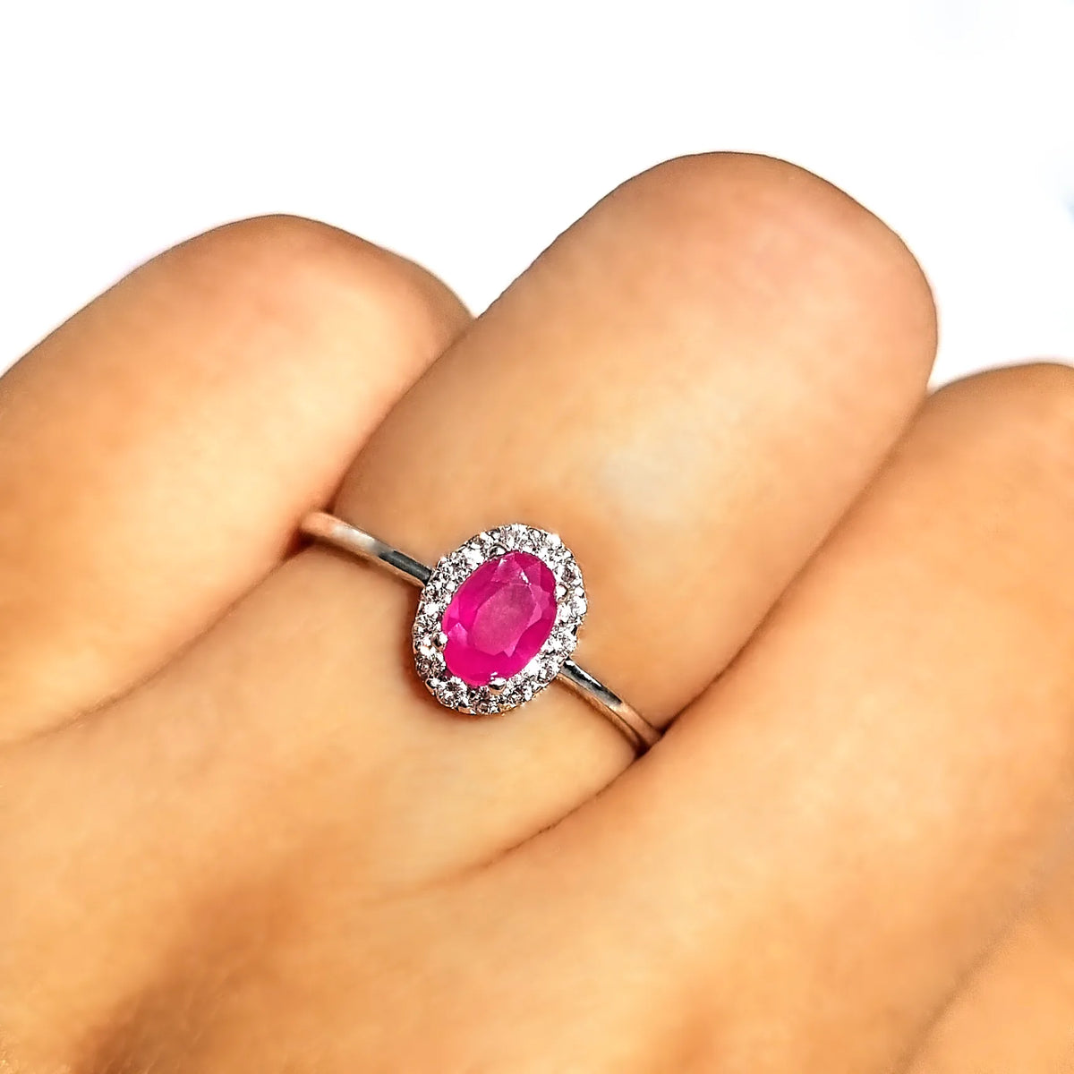 Ruby Ring in Sterling Silver - SJR London Timepiece