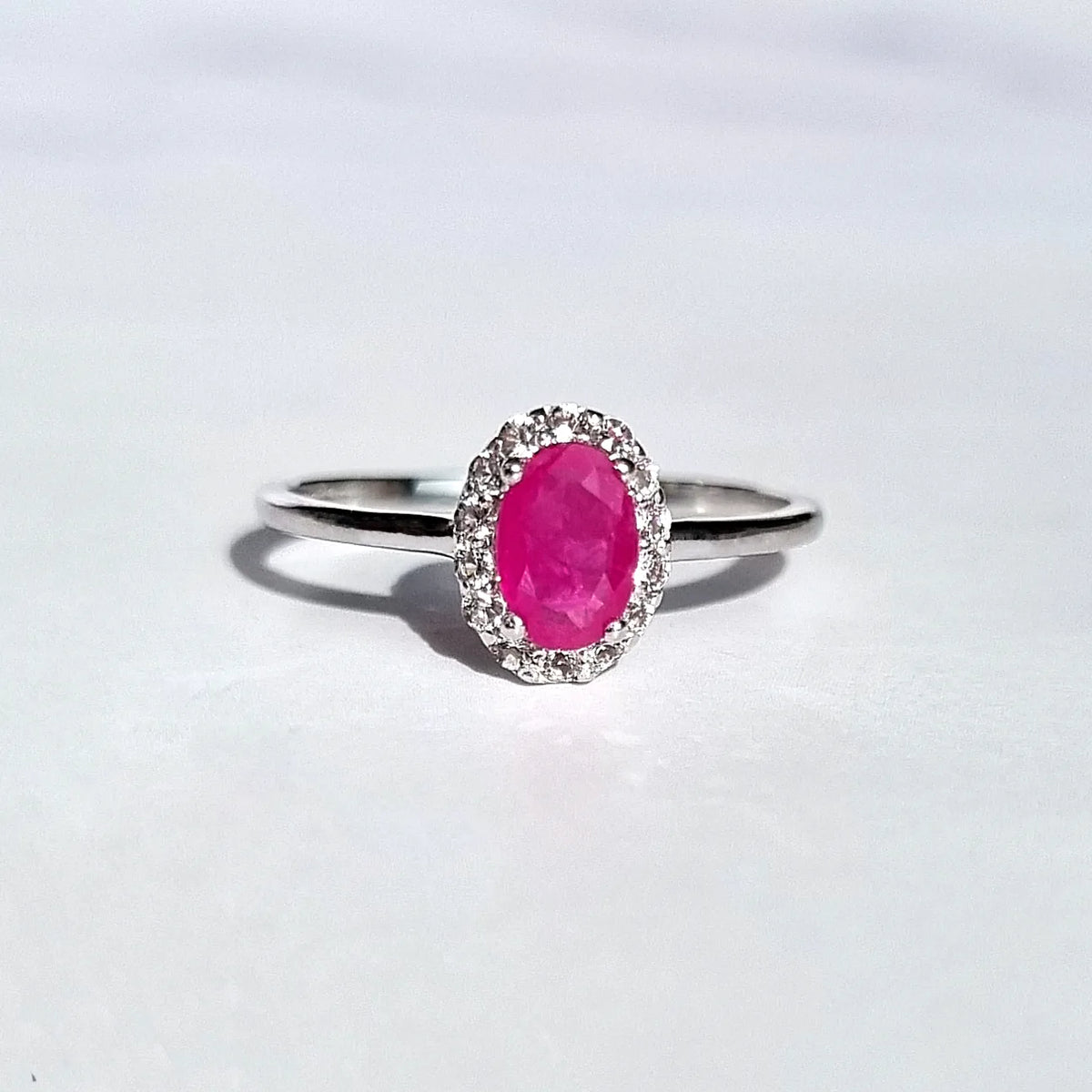 Ruby Ring in Sterling Silver - SJR London Timepiece