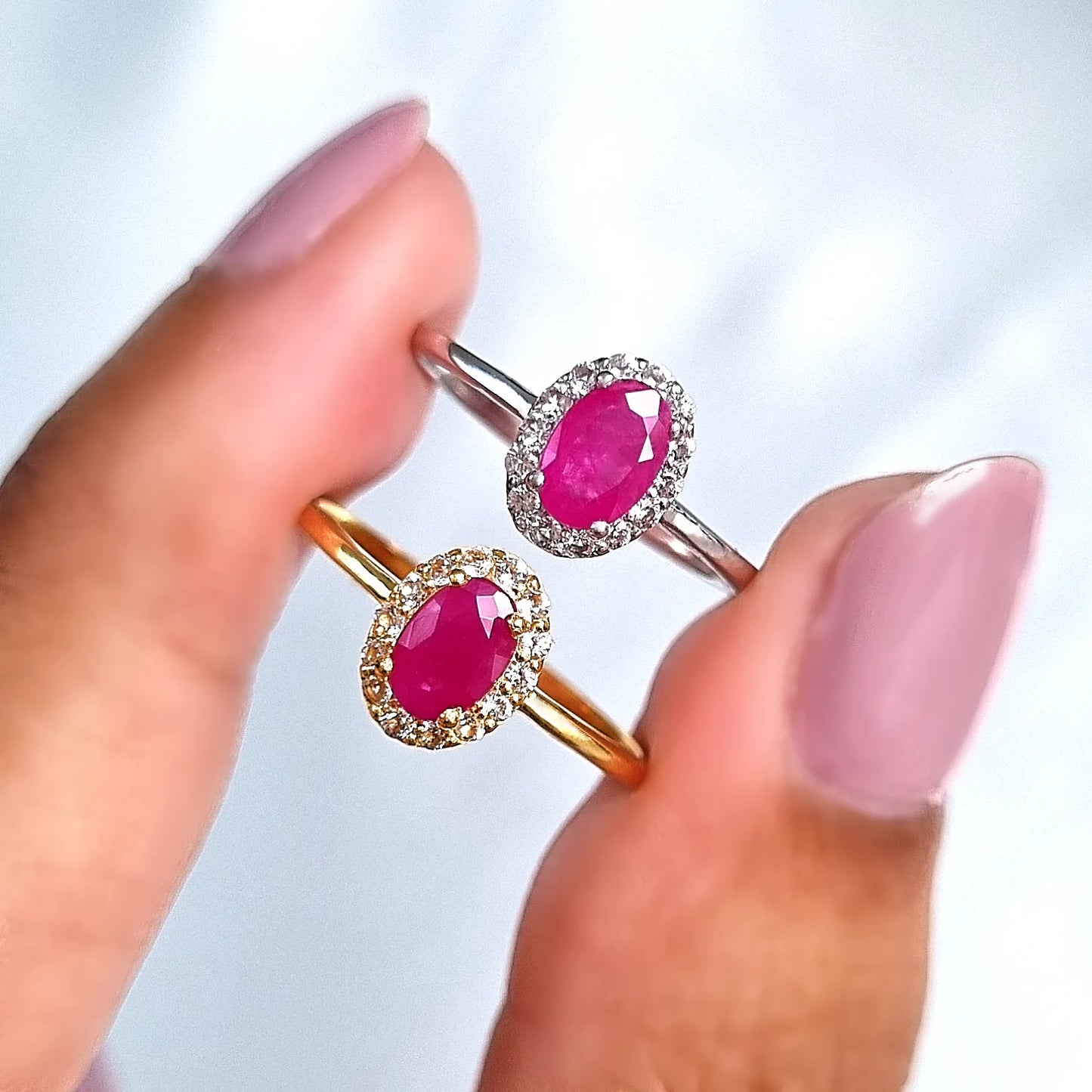 Ruby Ring in Sterling Silver - SJR London Timepiece