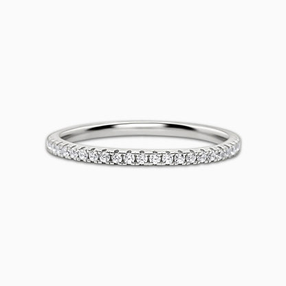 Thin Full Eternity Ring (1.2 mm) in Sterling Silver - SJR London Timepiece