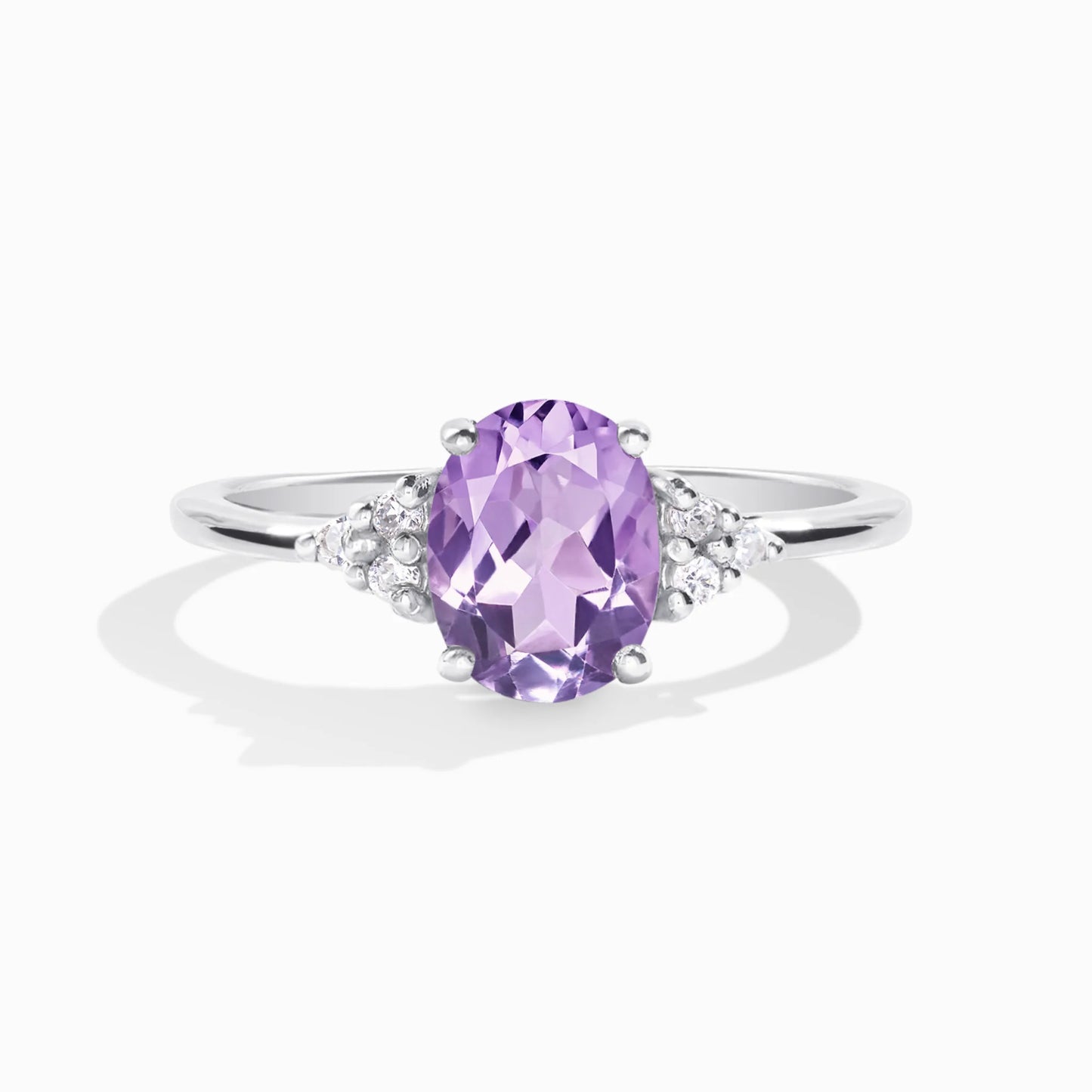 Lavender Amethyst Ring in Sterling Silver - SJR London Timepiece