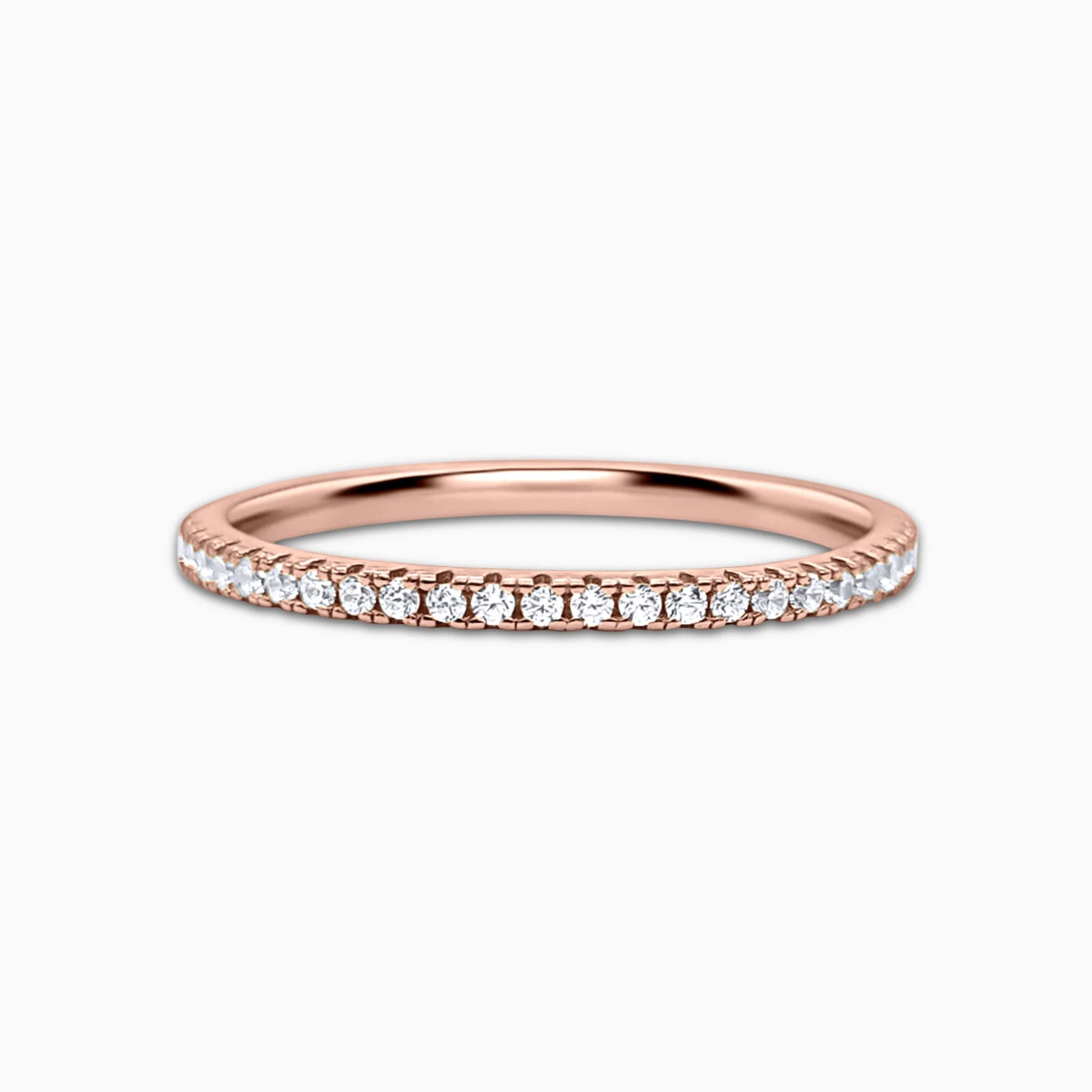 Thin Full Eternity Ring (1.2 mm) in Rose Gold - SJR London Timepiece