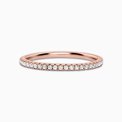 Thin Full Eternity Ring (1.2 mm) in Rose Gold - SJR London Timepiece