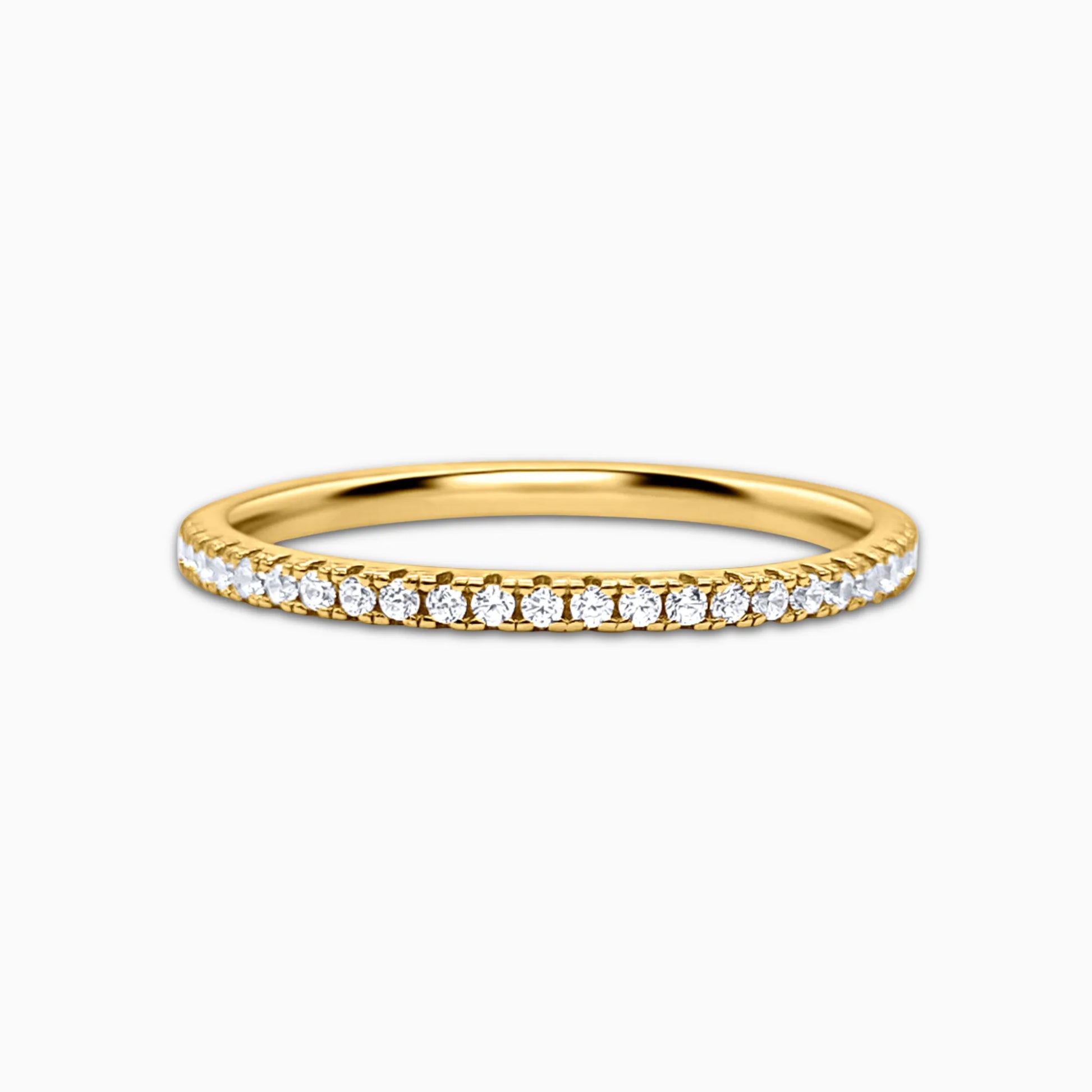 Thin Full Eternity Ring (1.2 mm) in Gold - SJR London Timepiece