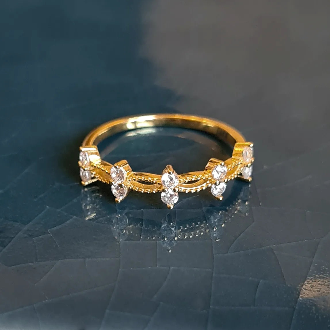 Alana Ring in Gold - SJR London Timepiece