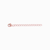 2 Inch Necklace Chain Extender in 18k Rose Gold Vermeil - SJR London Timepiece