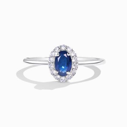 Blue Sapphire Ring in Sterling Silver - SJR London Timepiece
