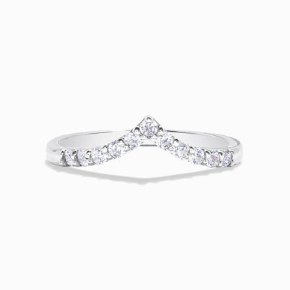 Wishbone Curved Eternity Ring in Sterling Silver - SJR London Timepiece