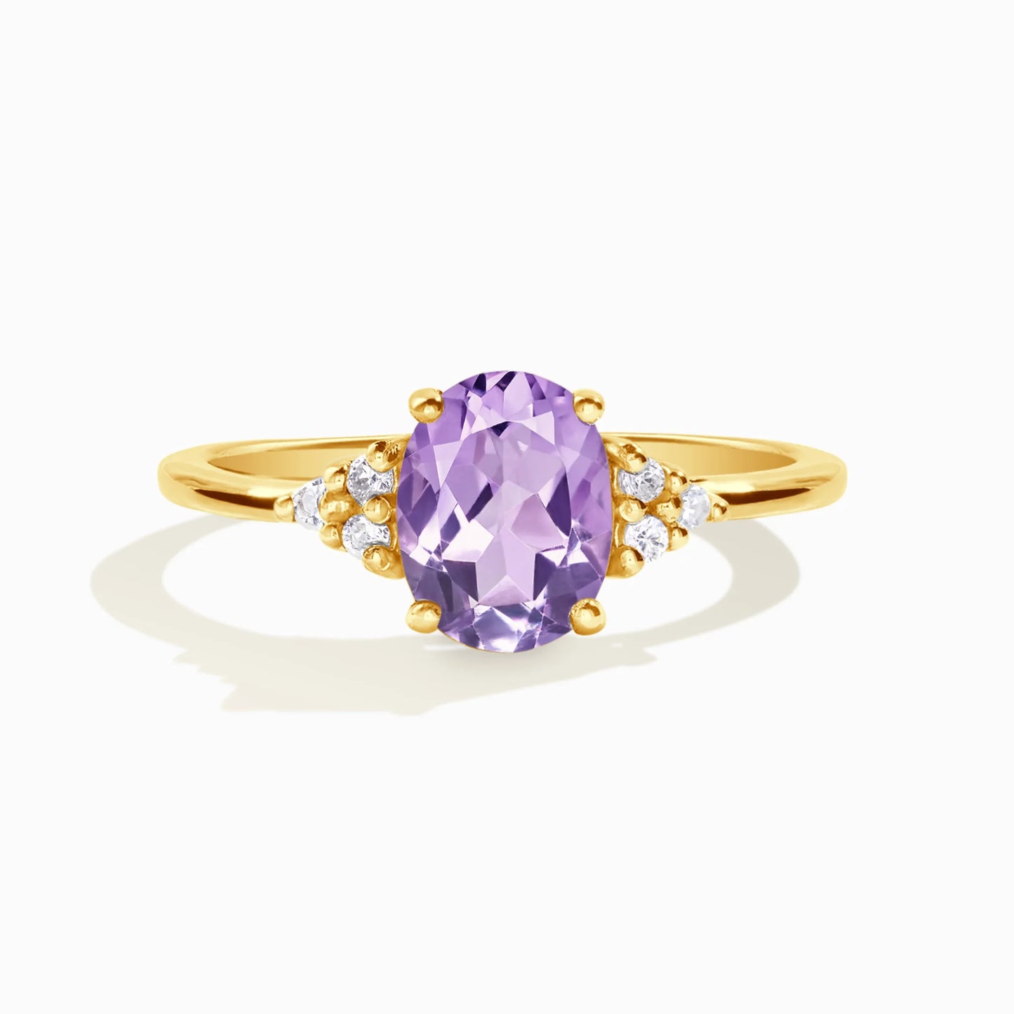 Lavender Amethyst Ring in 18k Gold Vermeil - SJR London Timepiece