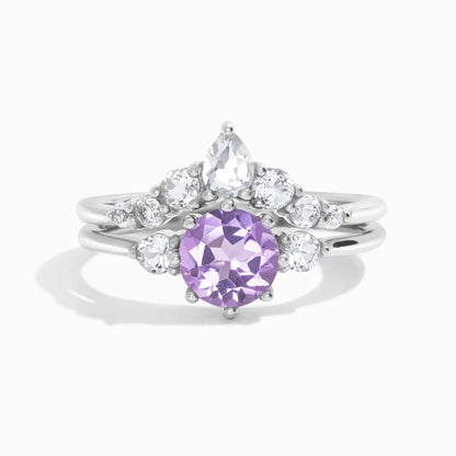 Selene Lavender Amethyst Ring Set in Sterling Silver - SJR London Timepiece