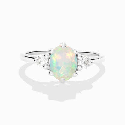 Opal Ring in Sterling Silver - SJR London Timepiece