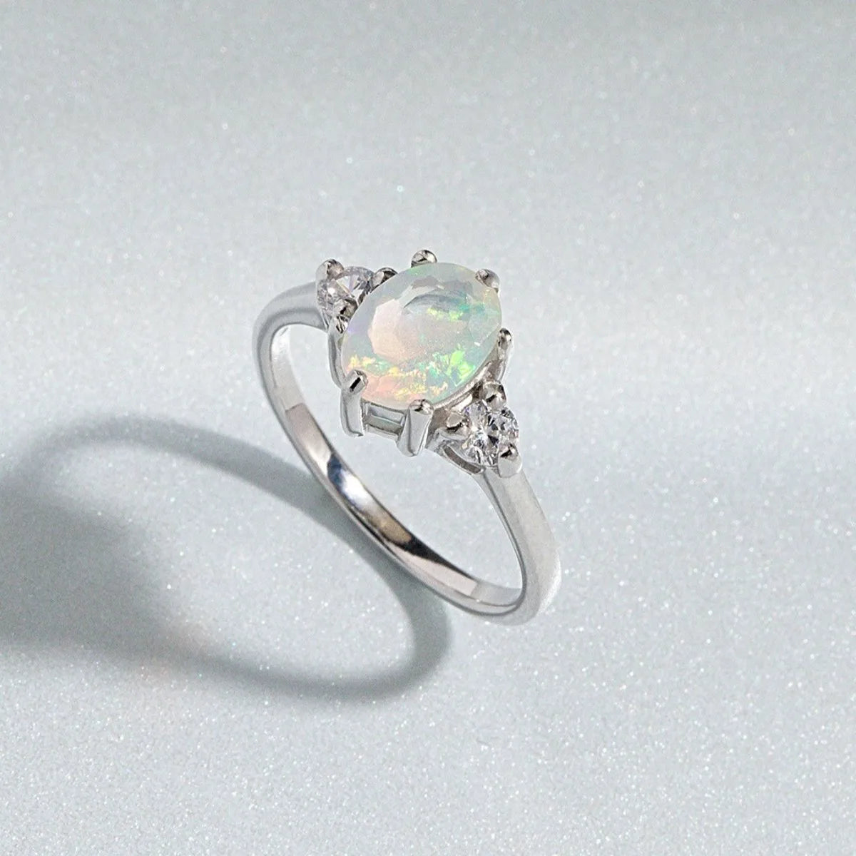Opal Ring in Sterling Silver - SJR London Timepiece