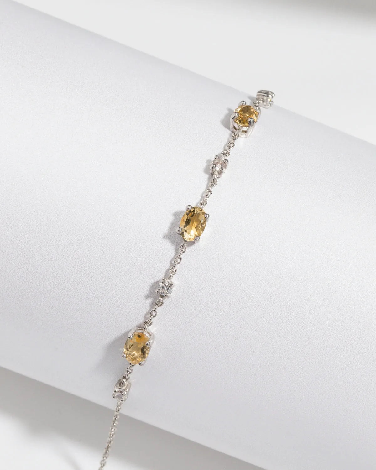 Citrine Bracelet in Sterling Silver - SJR London Timepiece