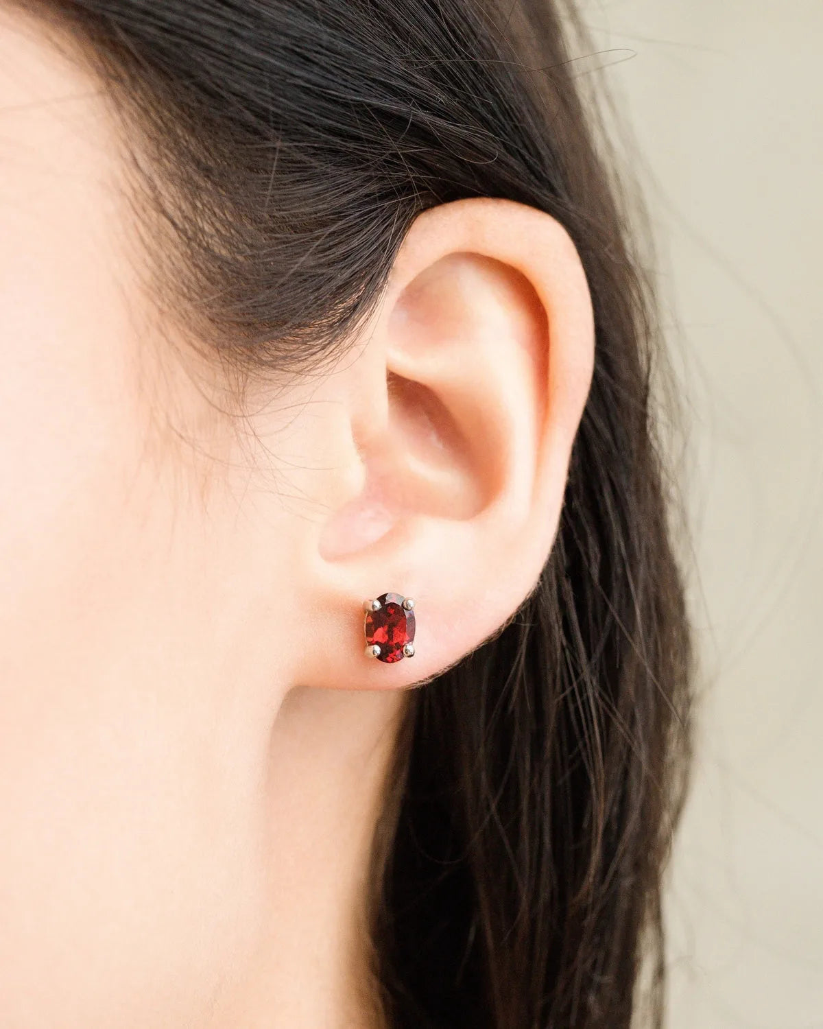 Mini Set 2 - Garnet Jewellery Set in Sterling Silver - SJR London Timepiece