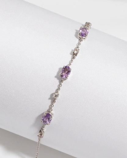 Complete Set - Amethyst Jewellery Set in Sterling Silver - SJR London Timepiece