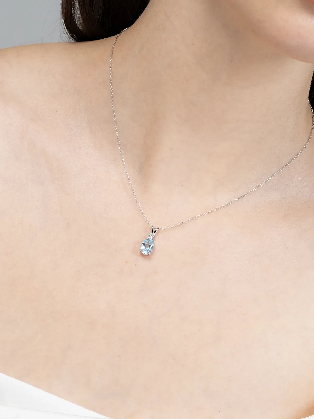 Mini Set 1 - Blue Topaz Jewellery Set in Sterling Silver - SJR London Timepiece