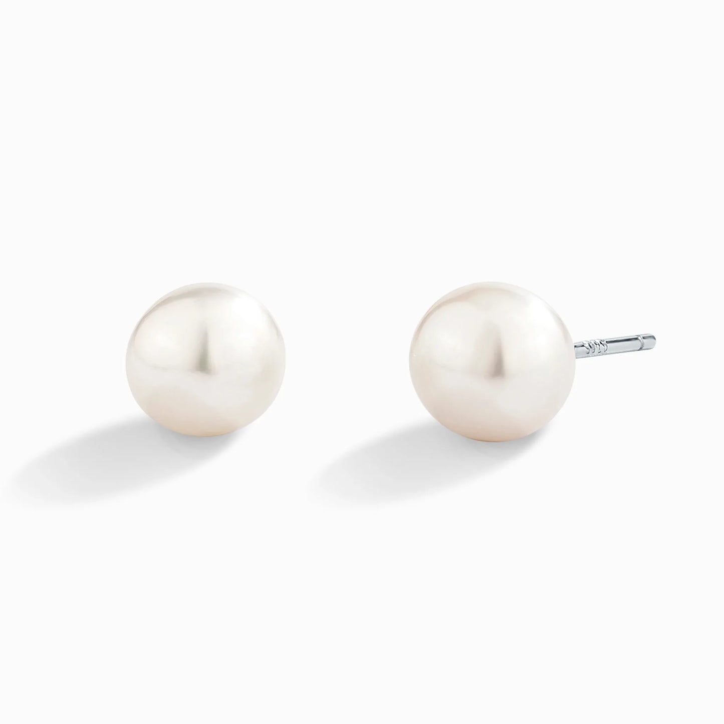 Freshwater Pearl Stud Earrings in Sterling Silver - SJR London Timepiece