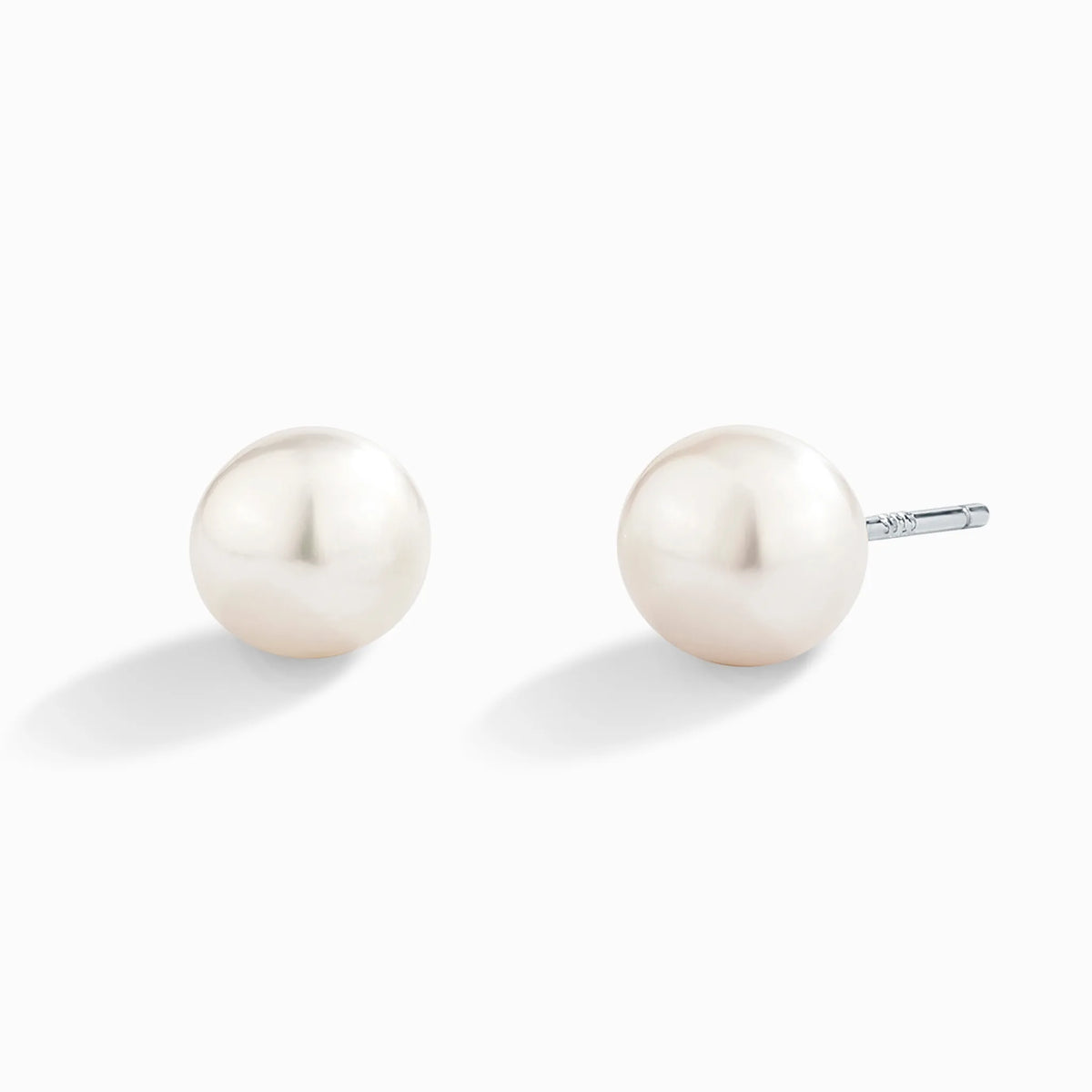 Freshwater Pearl Stud Earrings in Sterling Silver - SJR London Timepiece