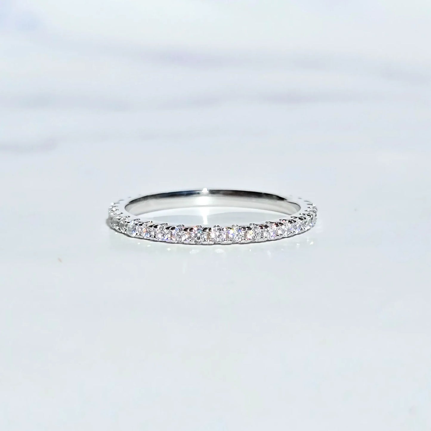 Classic Full Eternity Ring (1.8 mm) in Sterling Silver - SJR London Timepiece