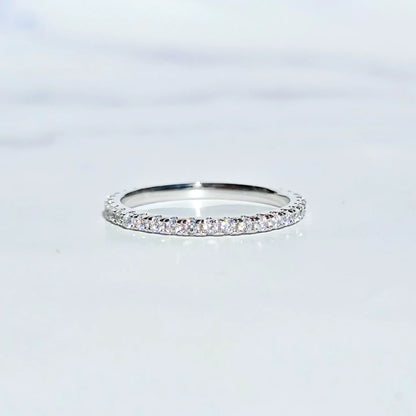 Classic Full Eternity Ring (1.8 mm) in Sterling Silver - SJR London Timepiece