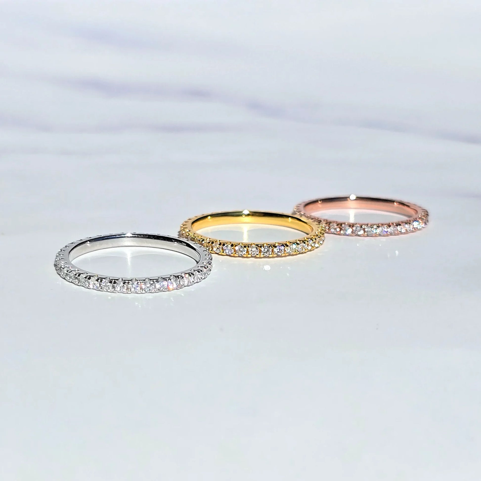 Classic Eternity Ring (1.8 mm) in 18k Gold Vermeil - SJR London Timepiece