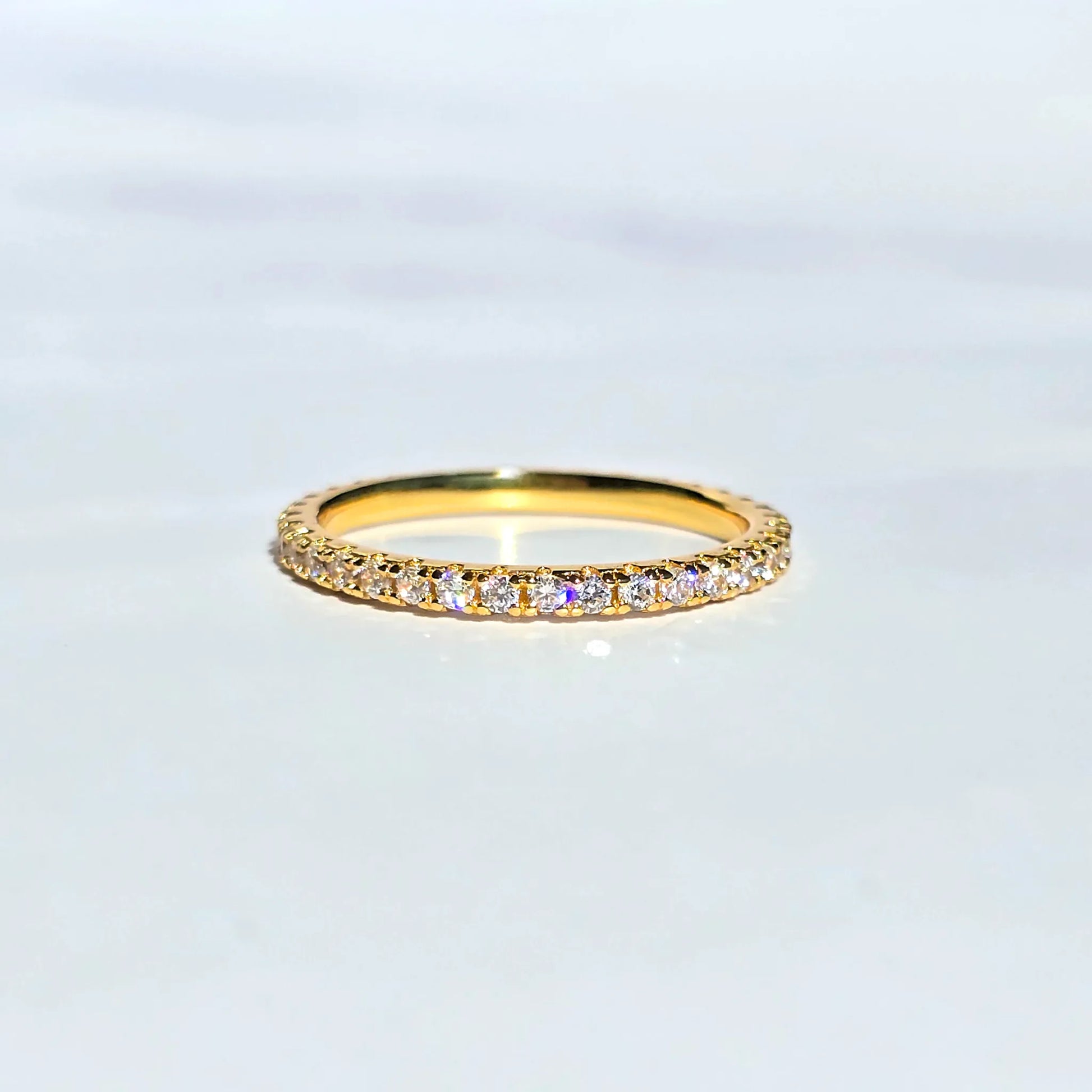 Classic Eternity Ring (1.8 mm) in 18k Gold Vermeil - SJR London Timepiece
