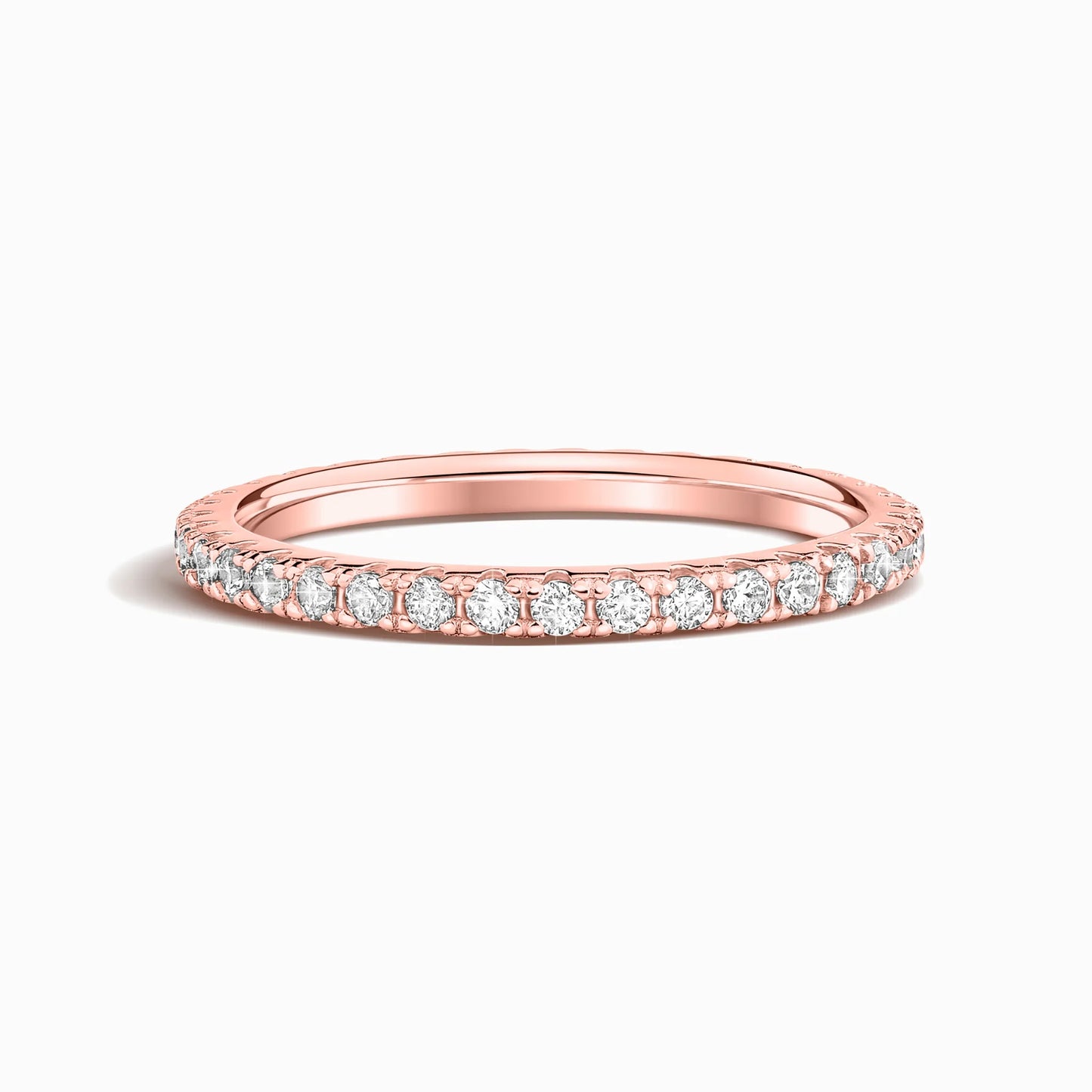 Classic Eternity Ring (1.8 mm) in 18k Rose Gold Vermeil - SJR London Timepiece