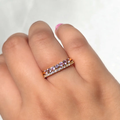 Classic Eternity Ring (1.8 mm) in 18k Rose Gold Vermeil - SJR London Timepiece