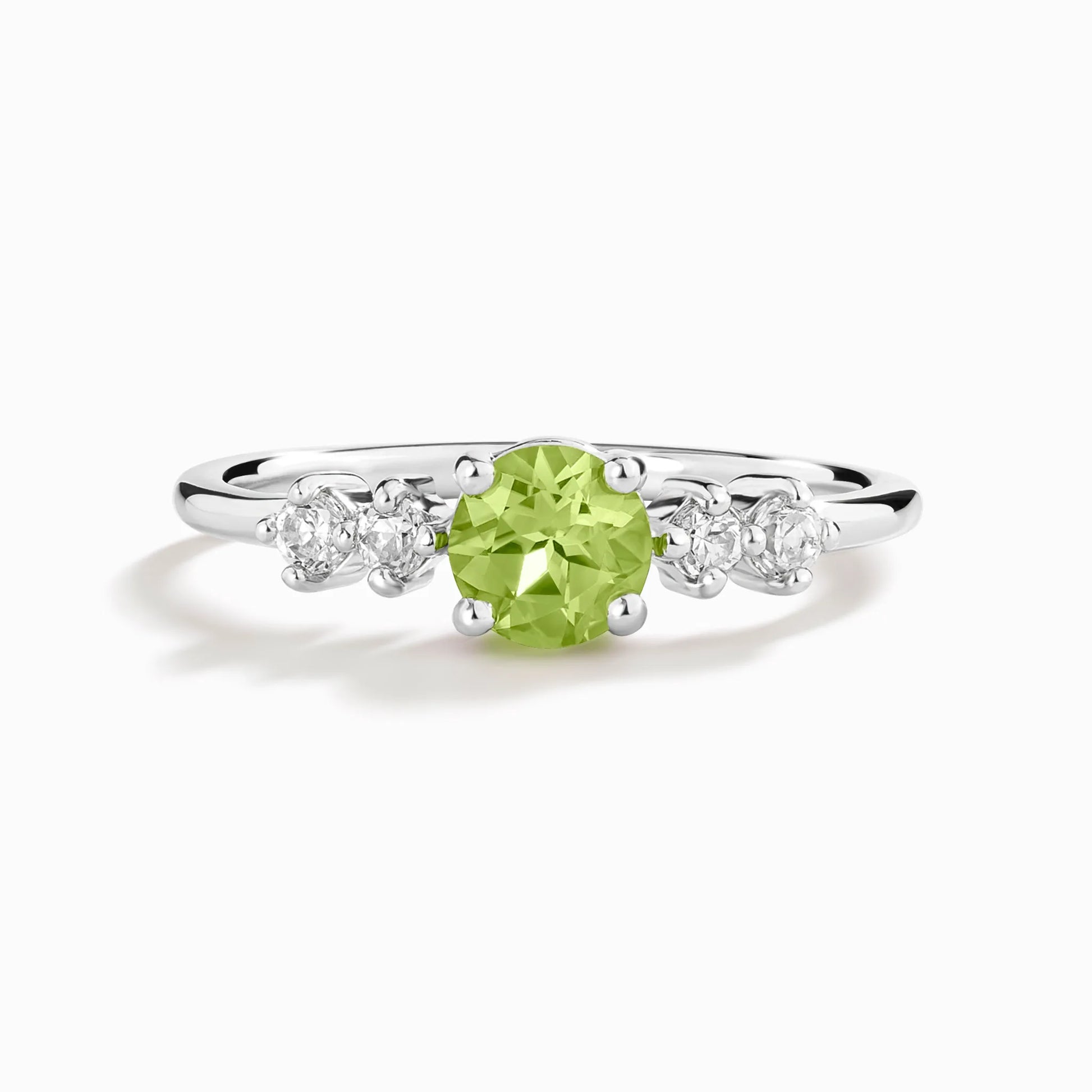 Peridot Five Stone Ring in Sterling Silver - SJR London Timepiece